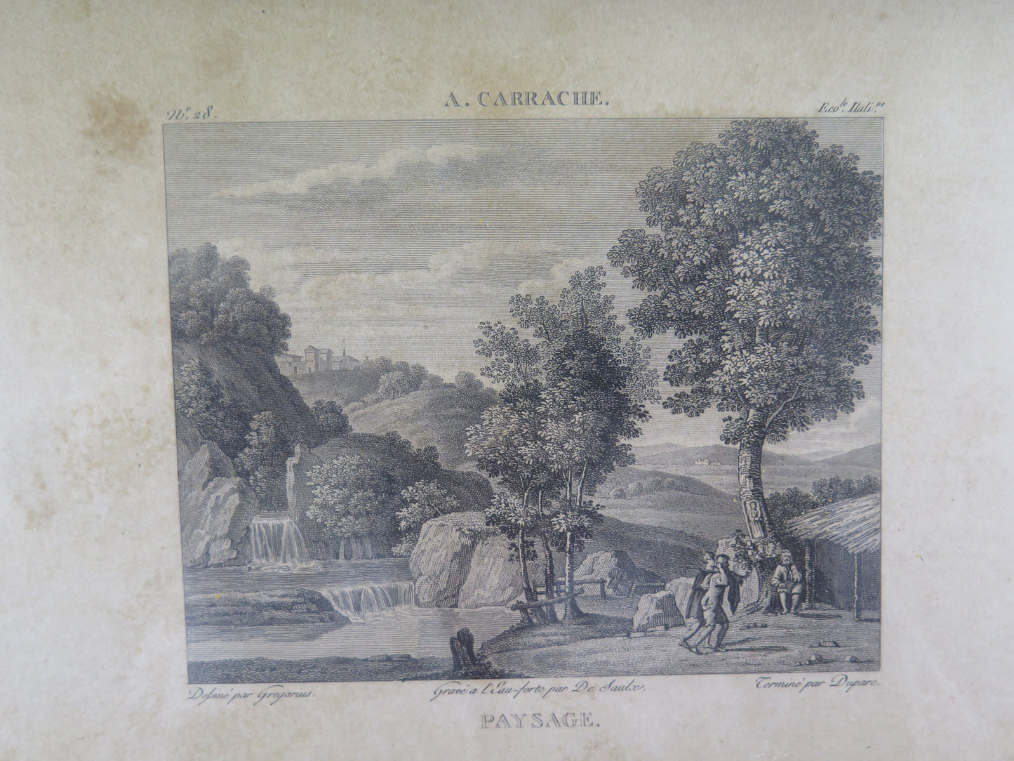 30x22 cm VECCHIA CORNICE DI LEGNO SEMPLICE ELEGANTE STAMPA ANTICA IN OMAGGIO X12