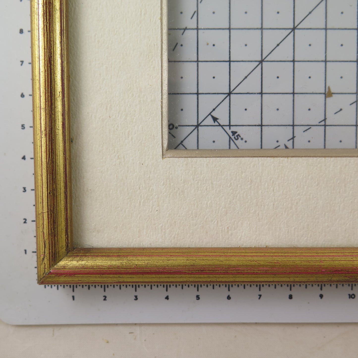 21x16 cm VECCHIA CORNICE PER QUADRI DI LEGNO DORATO SEMPLICE ELEGANTE X12