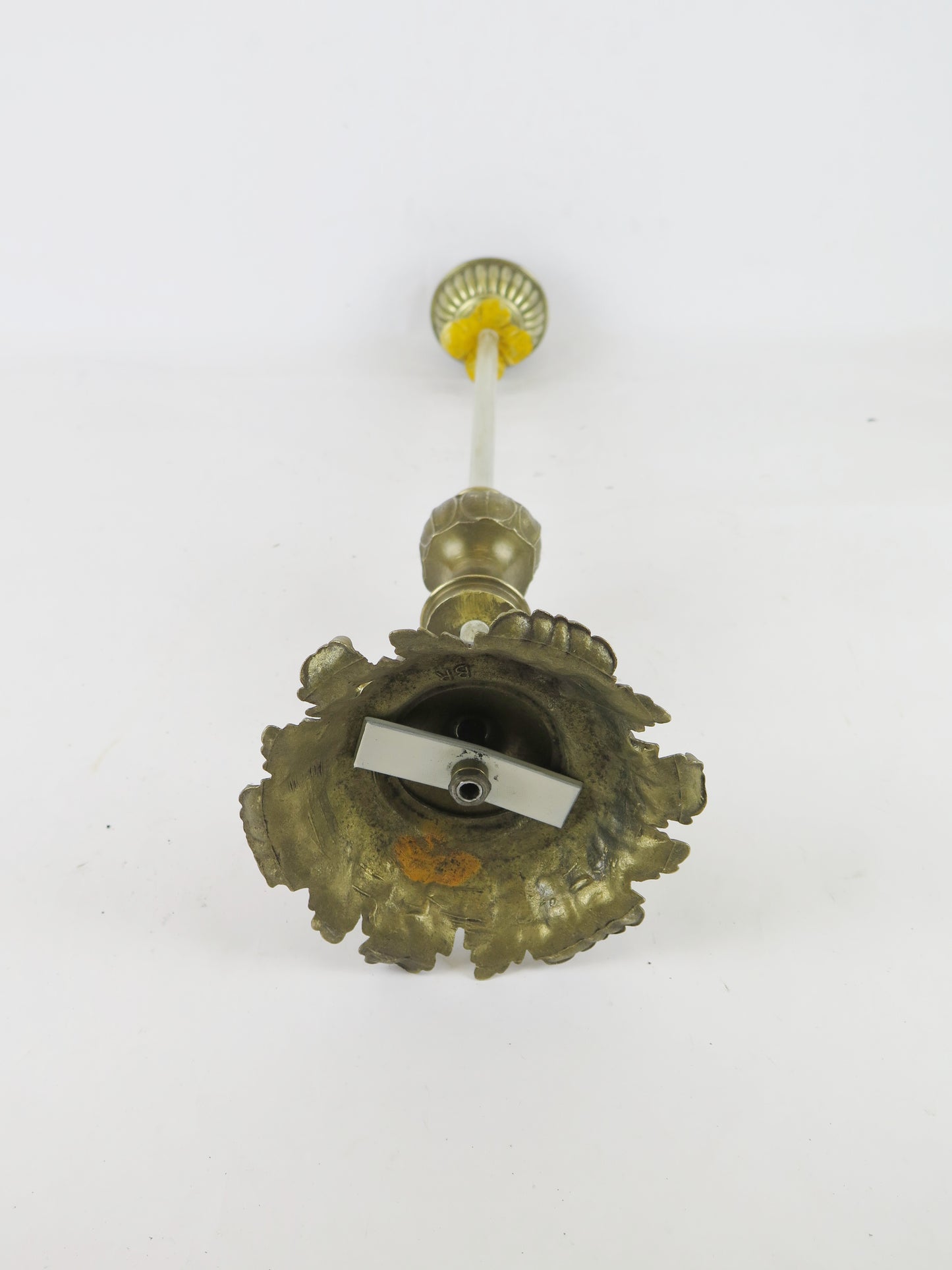 ABAT-JOUR VINTAGE CH2 ARTISTIC WROUGHT IRON AND BRONZE TABLE LAMP