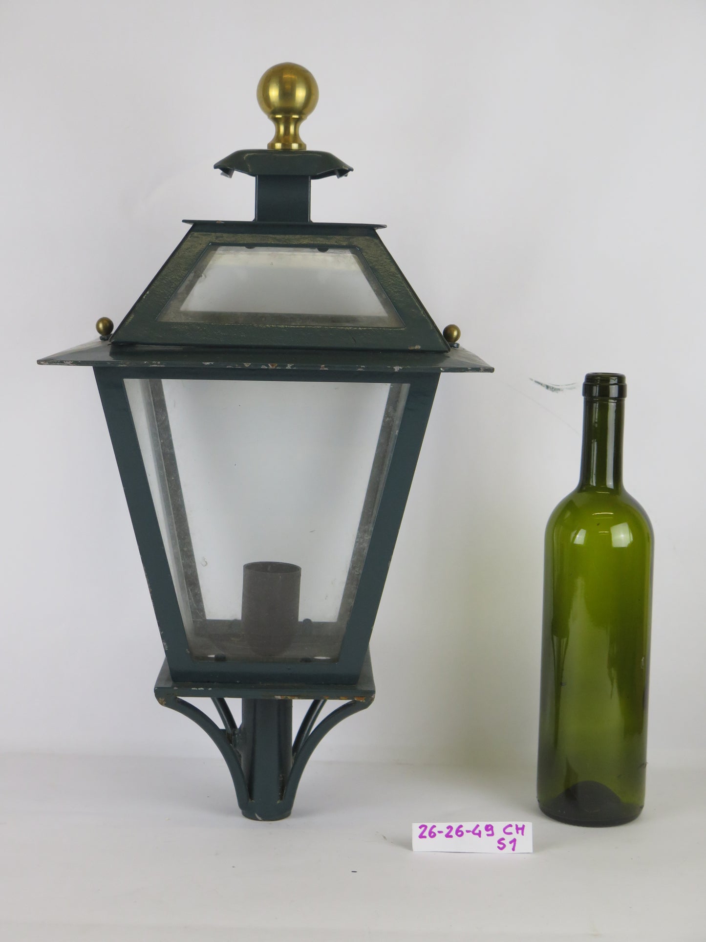 Wrought iron lamppost with vintage wall bracket high quality Italian Chandelier Lantern CH S1