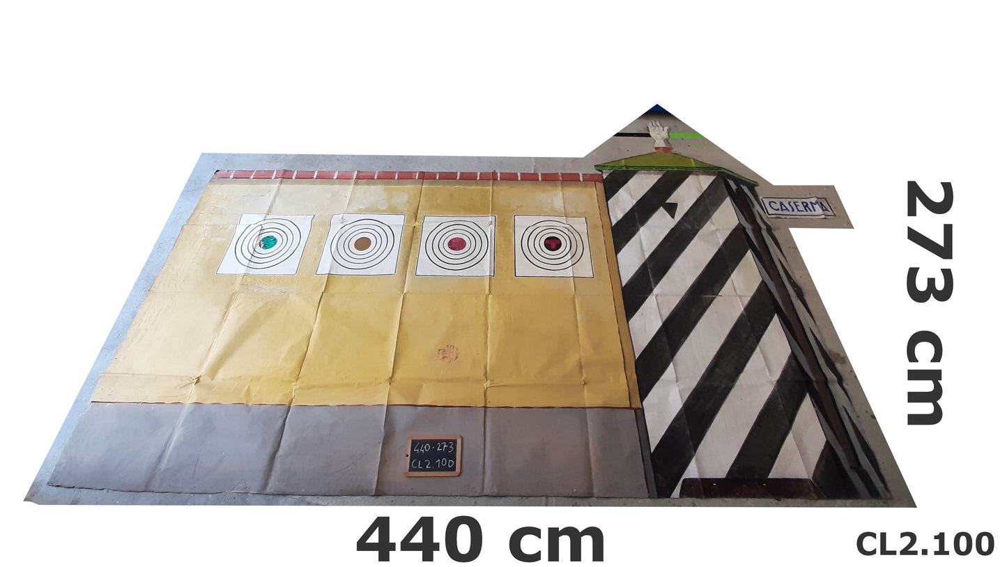 Grande quadro scenografia teatrale fondale da palcoscenico vintage dipinto a mano ideale per la decorazione di grandi ambienti molti fondali da teatro disponibili CL2.100