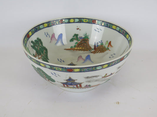 Ciotola in ceramica cinese vintage dipinta mano coppa scodella bowl Cina CM2
