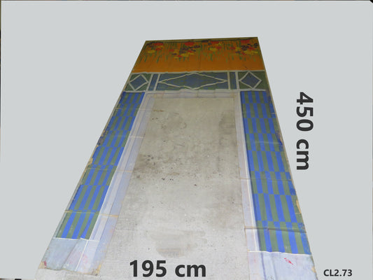 Large vintage theater painting theatrical scenography stage backdrop ideal for decorating large walls and public places CL2.73