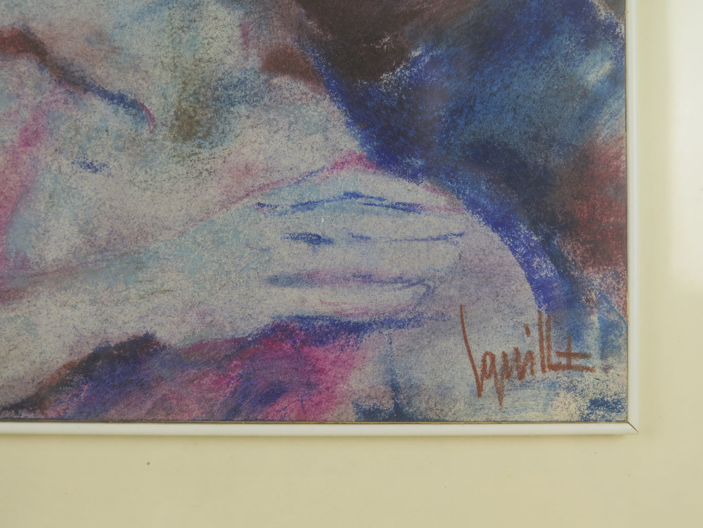 Remo Squillantini 1920-1996 quadro firmato doppio ritratto R135