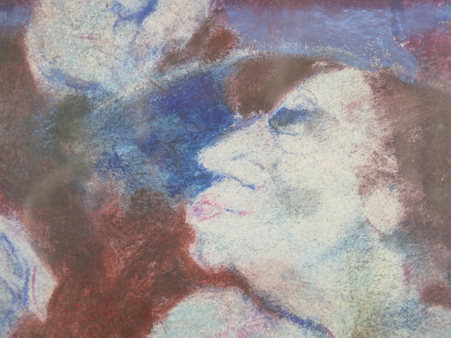 Remo Squillantini 1920-1996 quadro firmato doppio ritratt