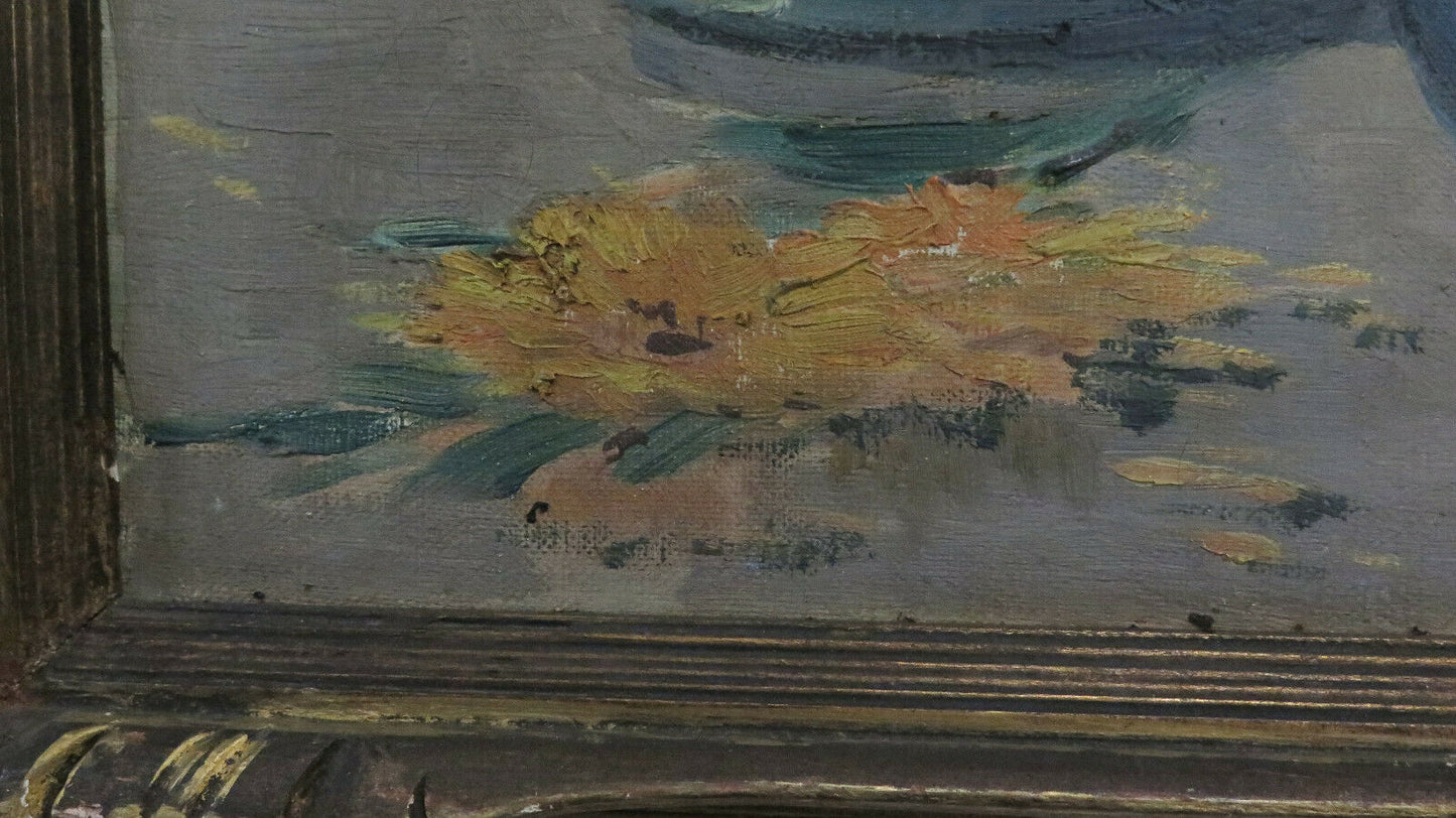 Louis Alexandre MARTINAGE detto GROZI QUADRO ANTICO NATURA MORTA OLIO TELA BM40