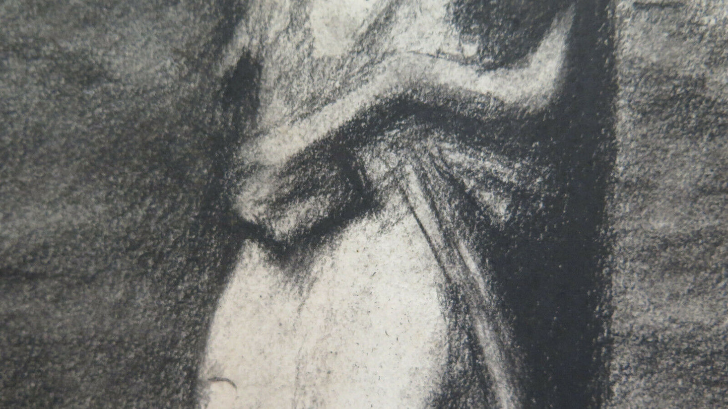 CRUCIFIXION OF JESUS ​​CHRIST ANTIQUE PAINTING ARTIST Pierre Duteurtre DUT BM53.1 c 