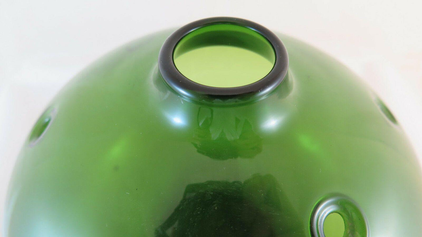 DUE VASI VETRO DESIGN VINTAGE HOLMEGAARD HULEVASE VASE BY MICHAEL BANG R122 - Belbello Antiques