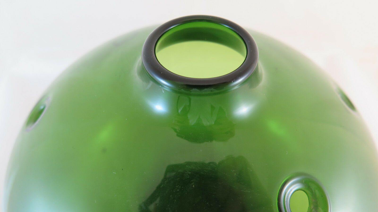 DUE VASI VETRO DESIGN VINTAGE HOLMEGAARD HULEVASE VASE BY MICHAEL BANG R122 - Belbello Antiques