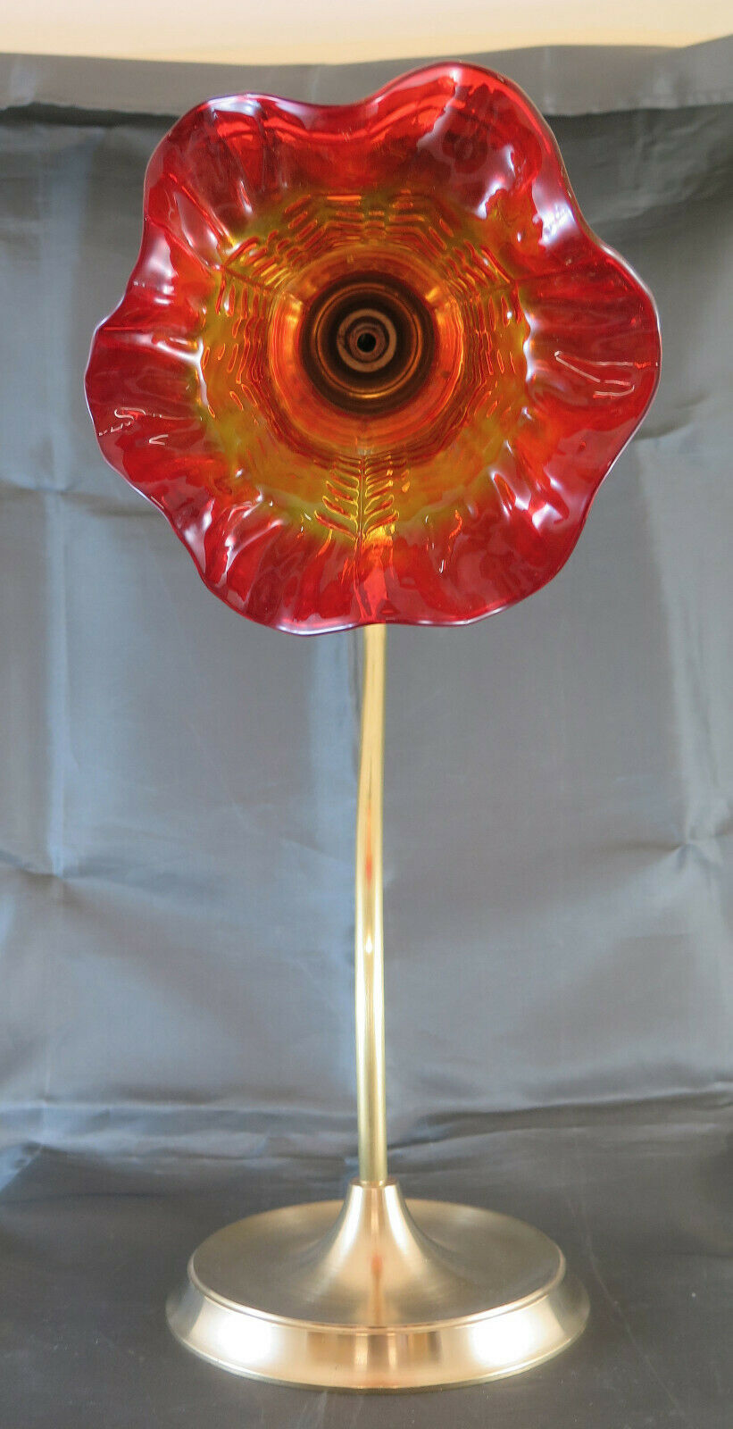 ABAT-JOUR DESK TABLE LAMP IN VINTAGE BRASS HANDMADE CH1 