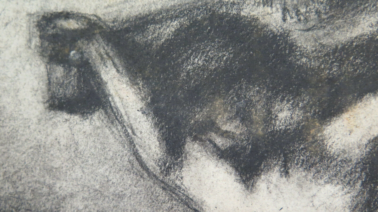 CRUCIFIXION OF JESUS ​​CHRIST ANTIQUE PAINTING ARTIST Pierre Duteurtre DUT BM53.1 c 