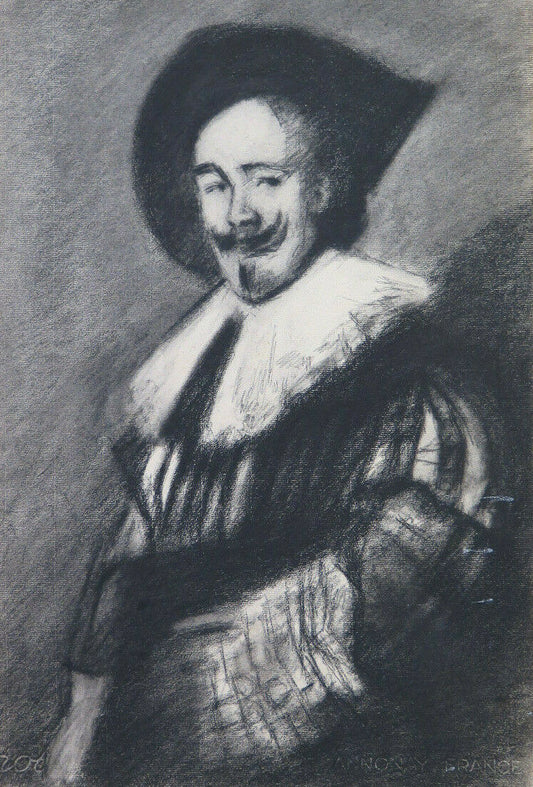 ANTIQUE PAINTING PORTRAIT OF A GENTLEMAN FRENCH ARTIST Pierre Duteurtre DUT BM53.1