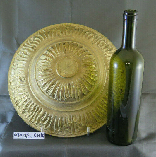 FREGIO BASE PER LAMPADA DA TERRA PIANTANA IN BRONZO DORATO VINTAGE DORATA CH14