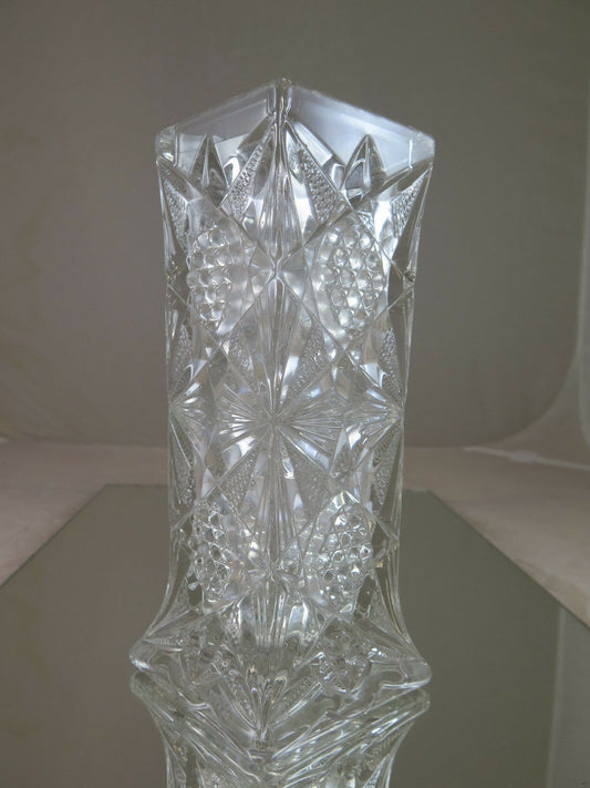ELEGANTE VASO PER FIORI IN VETRO PRIMO NOVECENTO VINTAGE GLASS FLOWERS VASE R25