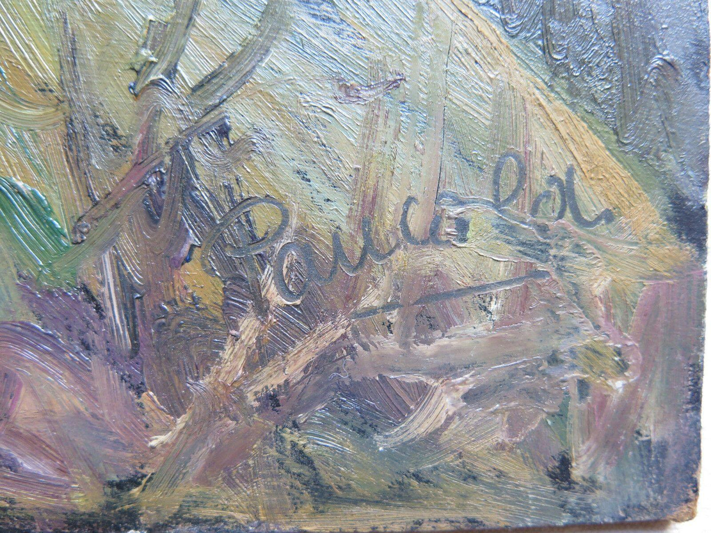 VEDUTA DI UN BORGO ANTICO QUADRO DIPINTO OLIO FIRMATO CON GARANZIA ORIGINALE p9 - Belbello Antiques