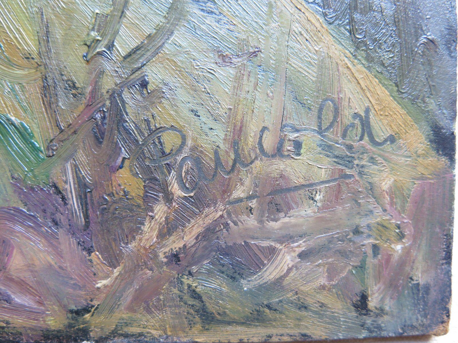 VEDUTA DI UN BORGO ANTICO QUADRO DIPINTO OLIO FIRMATO CON GARANZIA ORIGINALE p9 - Belbello Antiques