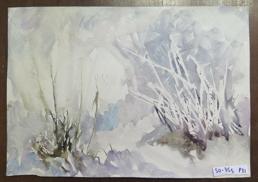 QUADRO MODERNO ANNI SESSANTA REALIZZATO CON TECNICA SPERIMENTALE DEL GELO P31