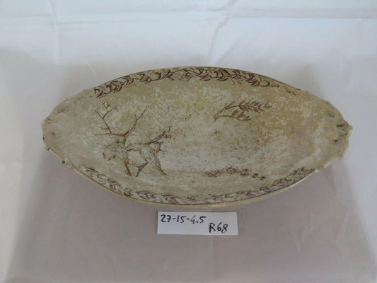 PIATTO IN CERAMICA VINTAGE NORD EUROPA META' NOVECENTO CERAMIC PLATE R68 - Belbello Antiques