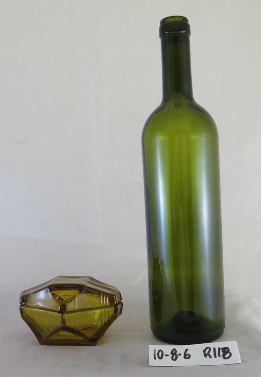 PICCOLA SCATOLA DI VETRO VINTAGE ART ANNI '50 '60 PORTAGIOIE SCATOLINA R118