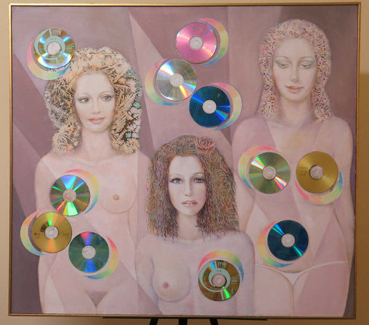 MODERN PAINTING CONTEMPORARY ART POP PART NINETY'S VINTAGE POP