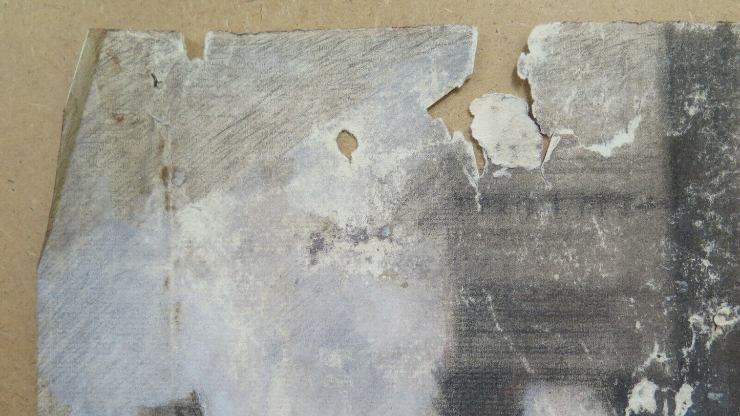 ANTIQUE DRAWING BY Pierre Duteurtre DUT NEOCLASSIC STYLE HORSE FIGURE BM53.1 