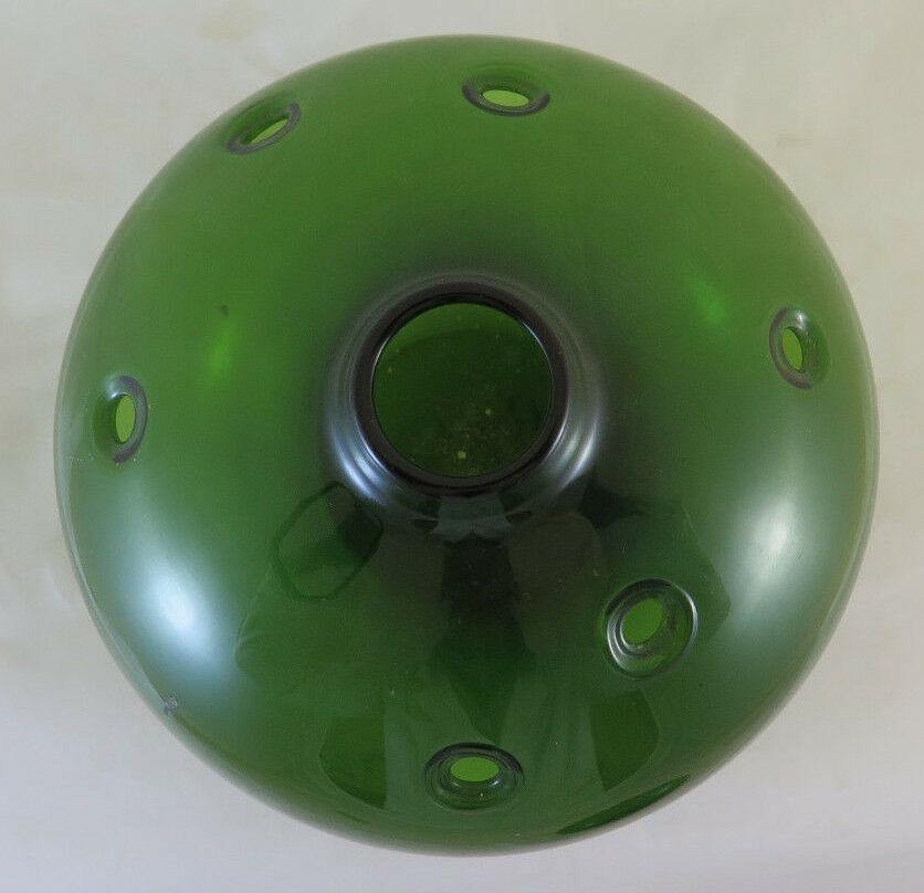 DUE VASI VETRO DESIGN VINTAGE HOLMEGAARD HULEVASE VASE BY MICHAEL BANG R122 - Belbello Antiques