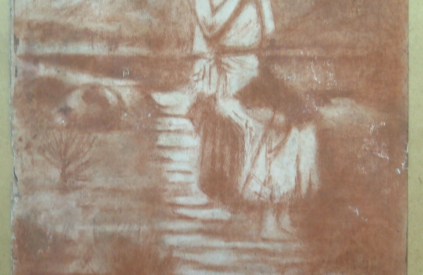 ANCIENT BLOOD DRAWING Pierre Duteurtre known as DUT SAINT JOHN THE BAPTIST BM53.1