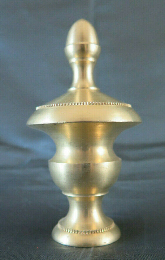 MANIGLIA FREGIO A POMELLO IN OTTONE ARTIGIANALE POMOLO POMOLI h 10 cm CH25