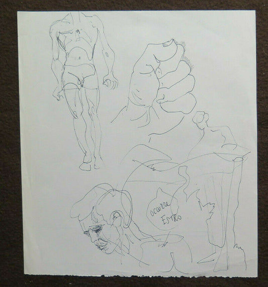 SKETCH DRAWING SKETCH STUDY WORK BY THE PAINTER G. PANCALDI OF MODENA P28.8