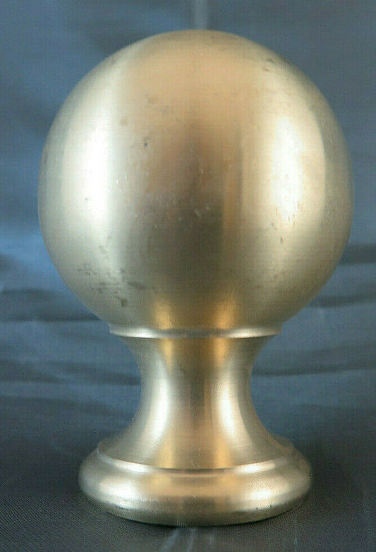 MANIGLIA FREGIO A POMELLO IN OTTONE ARTIGIANALE POMOLO POMOLI h 7cm CH22