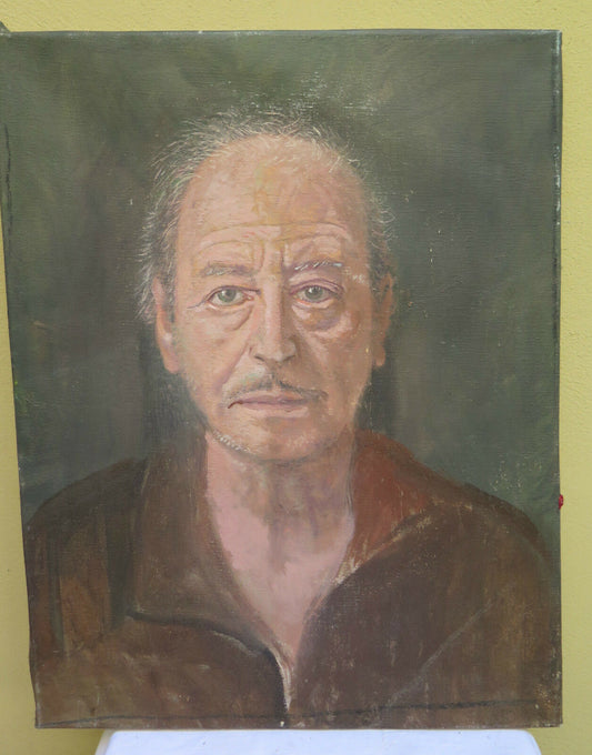 OLD OIL PAINTING SELF-PORTRAIT OF THE PAINTER 1900s