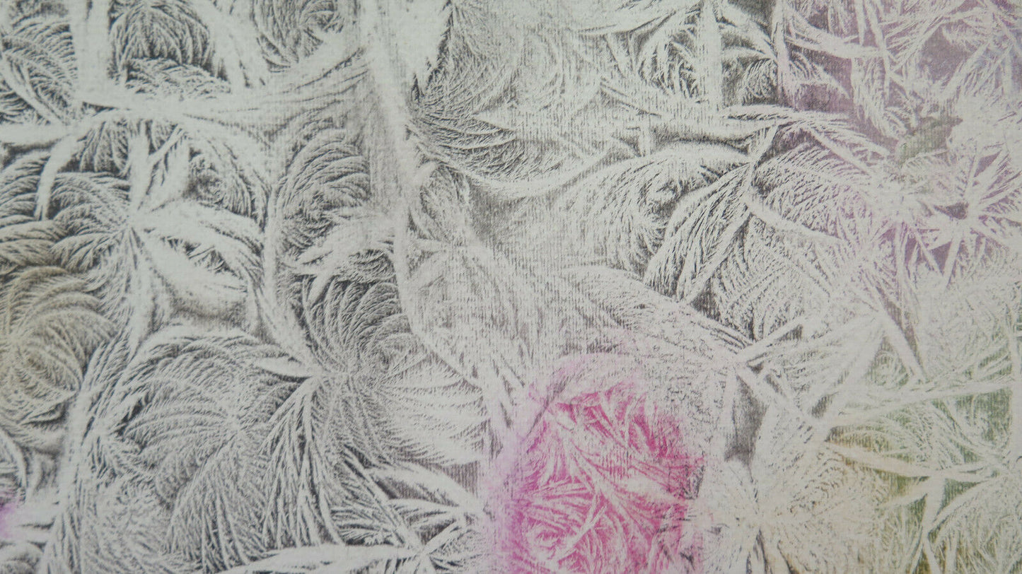 OLD PAINTING WATERCOLOR PAINTING FROZEN NUDE WOMAN PORTRAIT VINTAGE P35