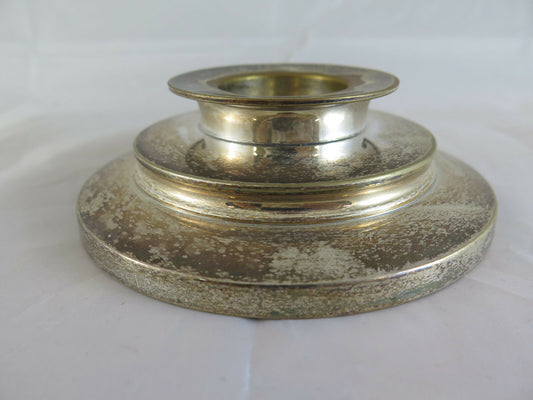 ANTIQUE SILVER-PLATED SHEFFIELD CANDLE LIGHT IN BAROQUE STYLE R58