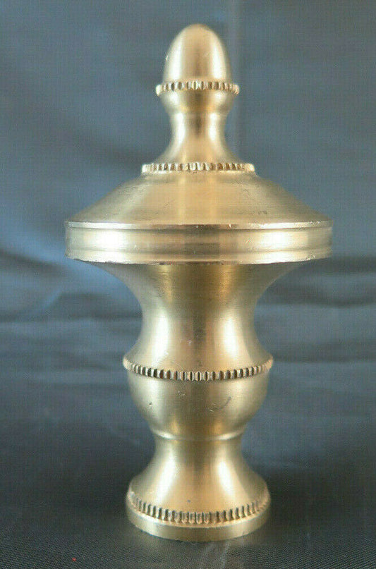 MANIGLIA FREGIO A POMELLO IN OTTONE ARTIGIANALE POMOLO POMOLI POMO h9 cm CH26