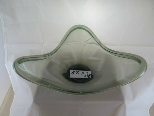 PER LUTKEN HOLMEGAARD FIONIA CENTROTAVOLA IN VETRO VINTAGE DANIMARCA DENMARK R38