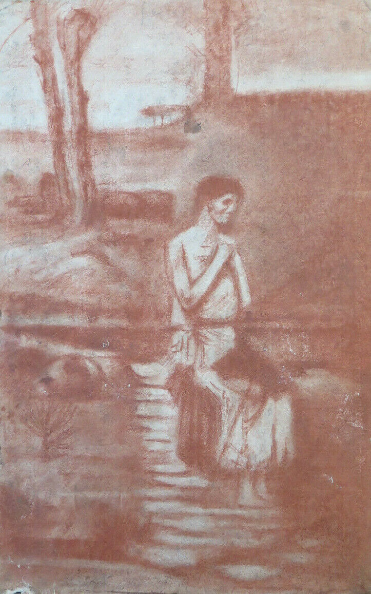 ANCIENT BLOOD DRAWING Pierre Duteurtre known as DUT SAINT JOHN THE BAPTIST BM53.1