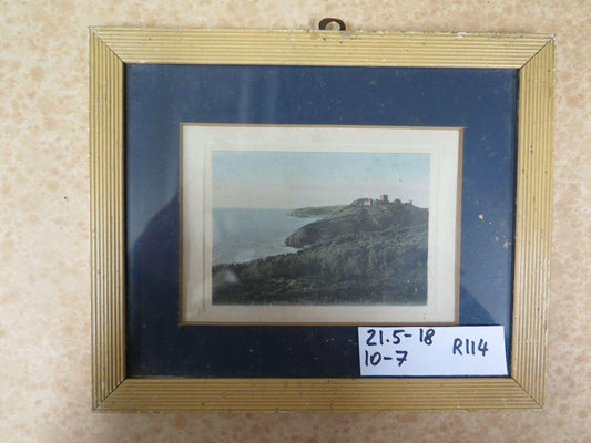 ANTICA CARTOLINA ACQUERELLATA PAESAGGIO DELLA DANIMARCA SCANDINAVIA R116 - Belbello Antiques