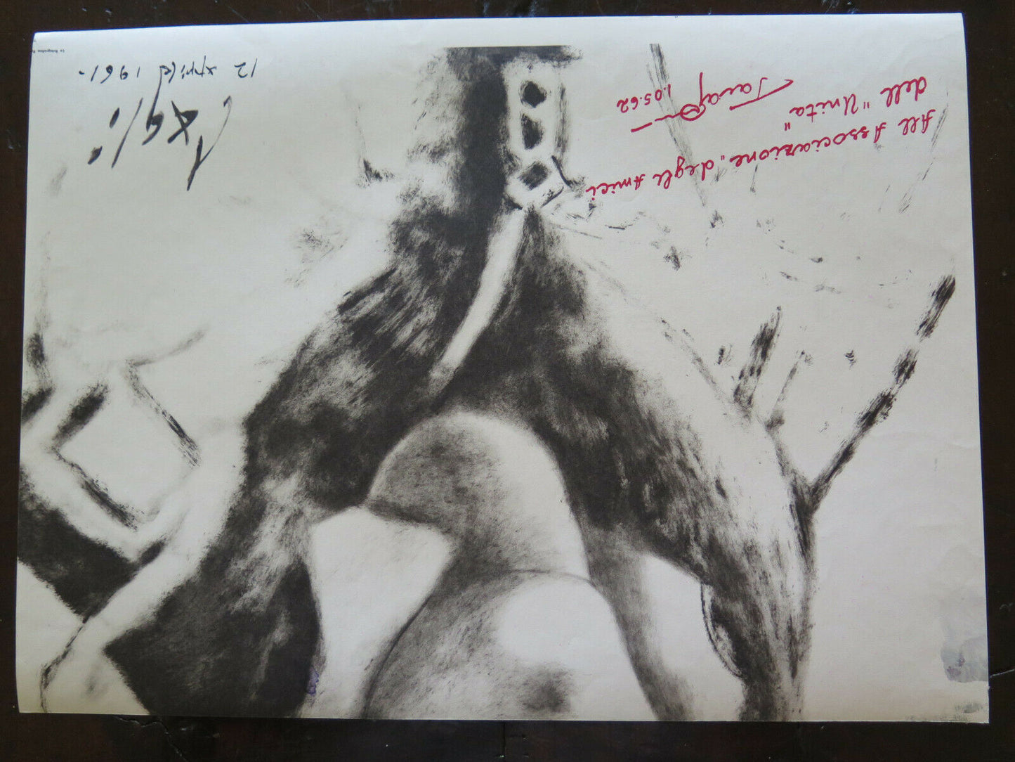 QUADRO PAESAGGIO INVERNALE INNEVATO DIPINTO CON LA TECNICA DEL GELO P14