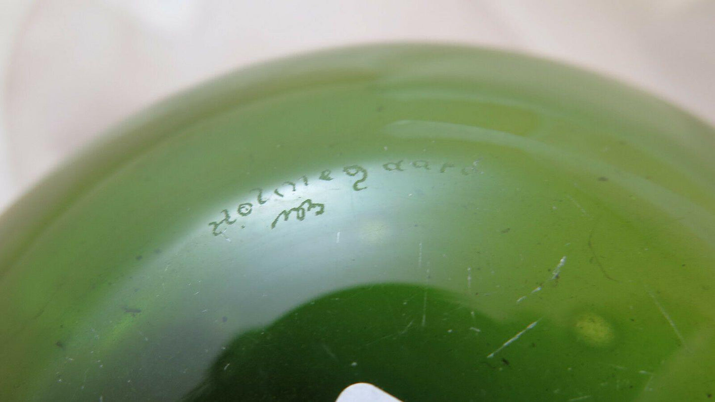 DUE VASI VETRO DESIGN VINTAGE HOLMEGAARD HULEVASE VASE BY MICHAEL BANG R122 - Belbello Antiques