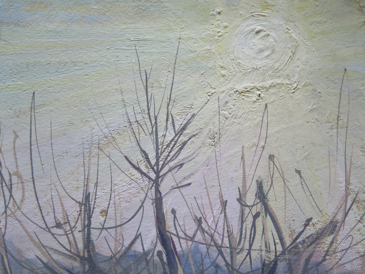 QUADRO DEL NOVECENTO 900 DIPINTO ANTICO OLIO PAESAGGIO CAMPAGNA IN AUTUNNO p16