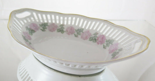 PIATTO CENTROTAVOLA PORCELLANA TEDESCA GERMANIA COPPA POTTERY FAIENCE R42