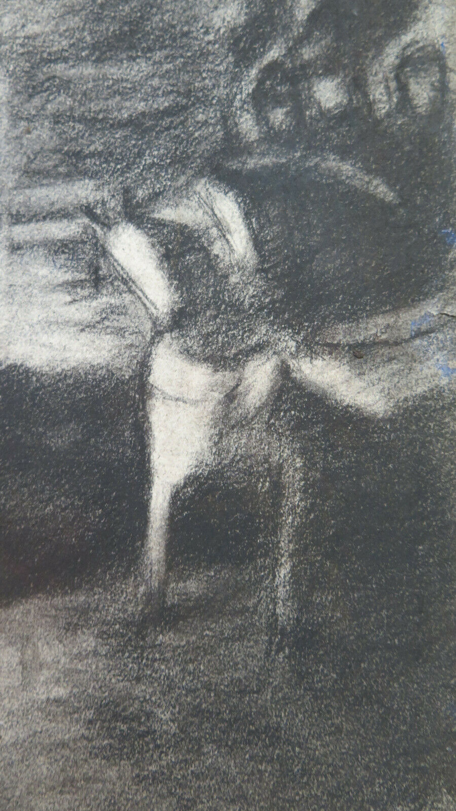 CRUCIFIXION OF JESUS ​​CHRIST ANTIQUE PAINTING ARTIST Pierre Duteurtre DUT BM53.1 c 