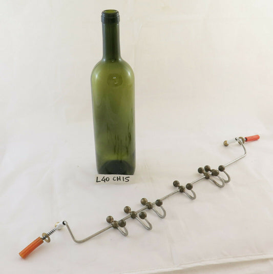 PORTASCIUGAMANI ATTACCAPANNI APPENDIABITI DA PARETE VINTAGE IN METALLO 40cm CH15