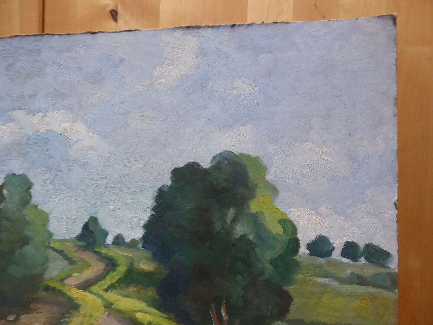 QUADRO AD OLIO VECCHIO PAESAGGIO SPAGNA FIRMATO VICENTE SEGURA (1930-2015) MD3