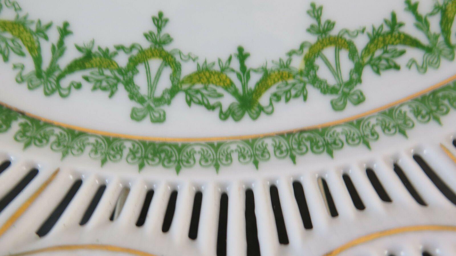 CENTROTAVOLA FRUTTIERA IN PORCELLANA VINTAGE META' 900 CIOTOLA COPPA R120 - Belbello Antiques