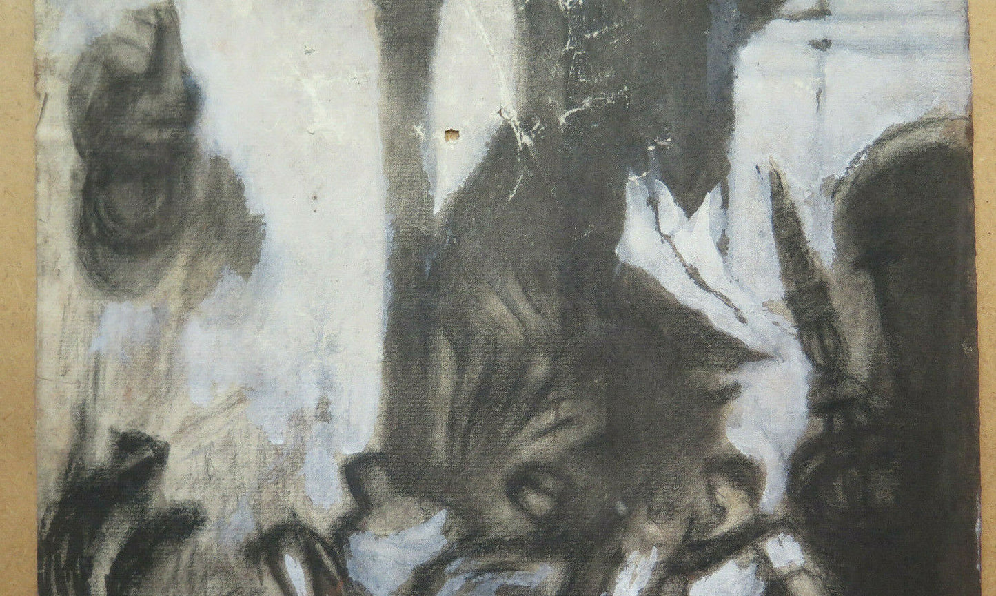 ANTIQUE DRAWING BY Pierre Duteurtre DUT NEOCLASSIC STYLE HORSE FIGURE BM53.1 