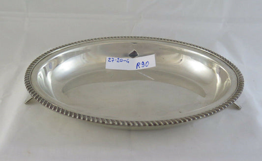 ANTICO PIATTO DA PORTATA CENTROTAVOLA IN SILVERPLATE MADE IN ENGLAND 1900 R90 - Belbello Antiques