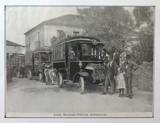 STAMPA ANTICA LINEA SOVERATO FABRIZIA CATANZARO CALABRIA ITALIA BM41