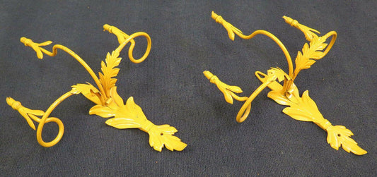 2 APPLIQUE DA PARETE IN FERRO BATTUTO VINTAGE COPPIA DI LAMPADE DA PARETE CH14 8 - Belbello Antiques