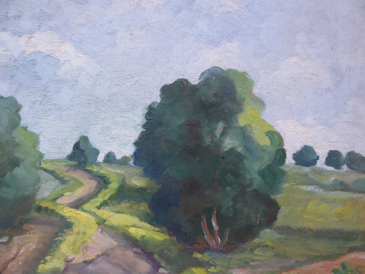 QUADRO AD OLIO VECCHIO PAESAGGIO SPAGNA FIRMATO VICENTE SEGURA (1930-2015) MD3